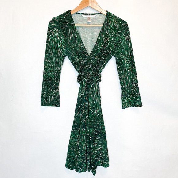 DVF 100% Silk Julian Mini Dress - Picture 2 of 8